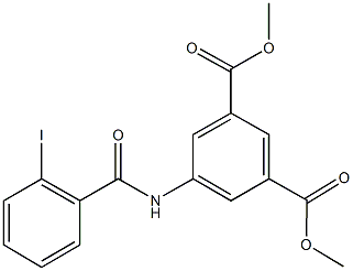 dimethyl 5-[(2-iodobenzoyl)amino]isophthalate 구조식 이미지