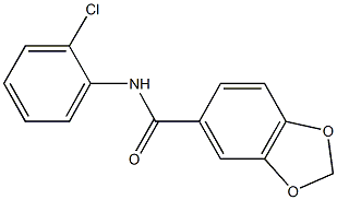 N-(2-chlorophenyl)-1,3-benzodioxole-5-carboxamide Structure