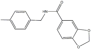 N-(4-methylbenzyl)-1,3-benzodioxole-5-carboxamide Structure