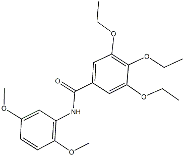 N-(2,5-dimethoxyphenyl)-3,4,5-triethoxybenzamide 구조식 이미지