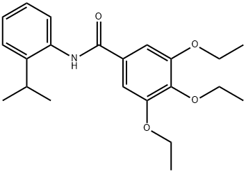 3,4,5-triethoxy-N-(2-isopropylphenyl)benzamide Structure