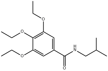 3,4,5-triethoxy-N-isobutylbenzamide Structure