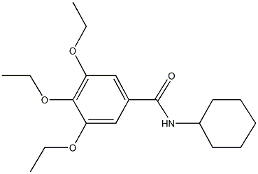 N-cyclohexyl-3,4,5-triethoxybenzamide 구조식 이미지