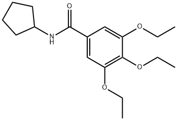 N-cyclopentyl-3,4,5-triethoxybenzamide 구조식 이미지