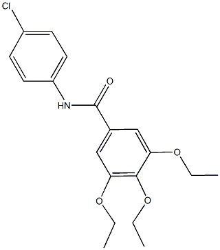 N-(4-chlorophenyl)-3,4,5-triethoxybenzamide 구조식 이미지