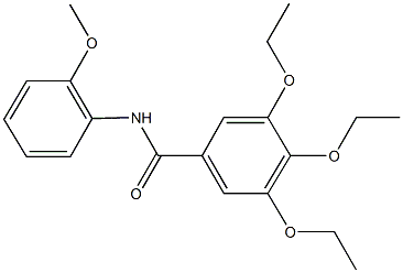 3,4,5-triethoxy-N-(2-methoxyphenyl)benzamide 구조식 이미지