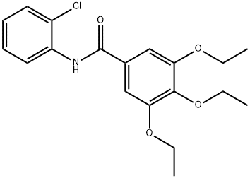 N-(2-chlorophenyl)-3,4,5-triethoxybenzamide 구조식 이미지