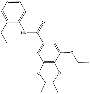 3,4,5-triethoxy-N-(2-ethylphenyl)benzamide 구조식 이미지