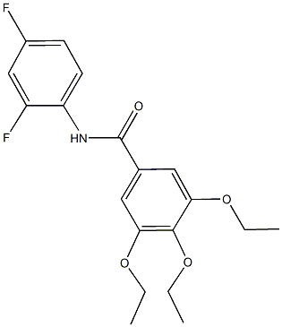 N-(2,4-difluorophenyl)-3,4,5-triethoxybenzamide 구조식 이미지