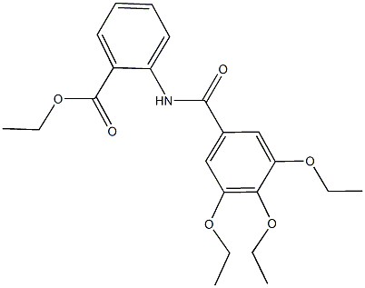 ethyl 2-[(3,4,5-triethoxybenzoyl)amino]benzoate Structure