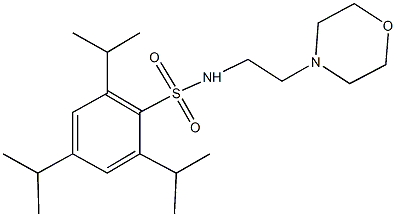 2,4,6-triisopropyl-N-[2-(4-morpholinyl)ethyl]benzenesulfonamide Structure