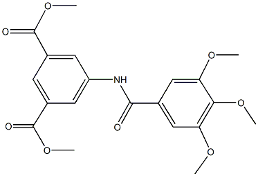 dimethyl 5-[(3,4,5-trimethoxybenzoyl)amino]isophthalate Structure