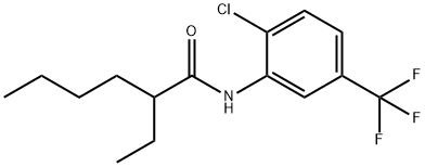 N-[2-chloro-5-(trifluoromethyl)phenyl]-2-ethylhexanamide 구조식 이미지