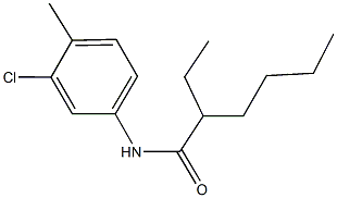 N-(3-chloro-4-methylphenyl)-2-ethylhexanamide 구조식 이미지