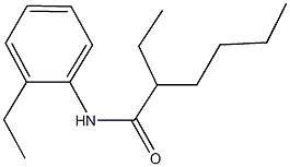 2-ethyl-N-(2-ethylphenyl)hexanamide 구조식 이미지