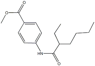 methyl 4-[(2-ethylhexanoyl)amino]benzoate 구조식 이미지