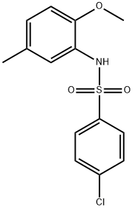 4-chloro-N-(2-methoxy-5-methylphenyl)benzenesulfonamide Structure