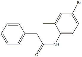 N-(4-bromo-2-methylphenyl)-2-phenylacetamide 구조식 이미지