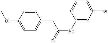 N-(3-bromophenyl)-2-(4-methoxyphenyl)acetamide Structure