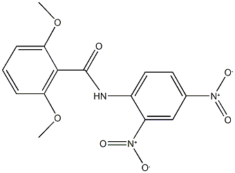 N-{2,4-dinitrophenyl}-2,6-dimethoxybenzamide 구조식 이미지