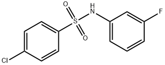 4-chloro-N-(3-fluorophenyl)benzenesulfonamide 구조식 이미지