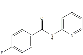 4-fluoro-N-(4-methyl-2-pyridinyl)benzamide Structure