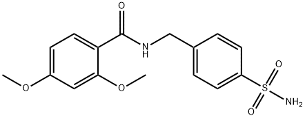 N-[4-(aminosulfonyl)benzyl]-2,4-dimethoxybenzamide Structure