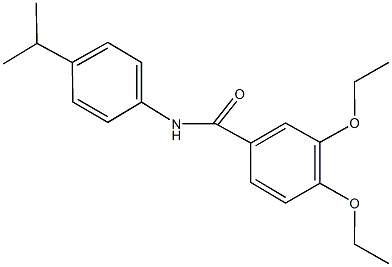 3,4-diethoxy-N-(4-isopropylphenyl)benzamide 구조식 이미지