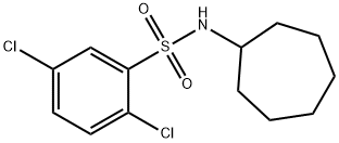 2,5-dichloro-N-cycloheptylbenzenesulfonamide 구조식 이미지