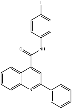 N-(4-fluorophenyl)-2-phenyl-4-quinolinecarboxamide Structure