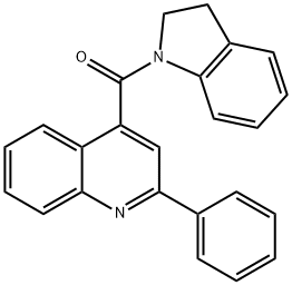 4-(2,3-dihydro-1H-indol-1-ylcarbonyl)-2-phenylquinoline 구조식 이미지