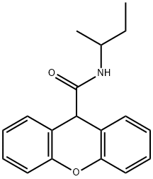 N-(sec-butyl)-9H-xanthene-9-carboxamide Structure