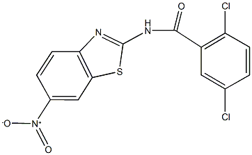 2,5-dichloro-N-{6-nitro-1,3-benzothiazol-2-yl}benzamide Structure