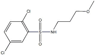 2,5-dichloro-N-(3-methoxypropyl)benzenesulfonamide 구조식 이미지