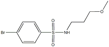 4-bromo-N-(3-methoxypropyl)benzenesulfonamide 구조식 이미지