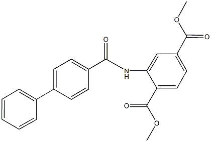 dimethyl 2-[([1,1'-biphenyl]-4-ylcarbonyl)amino]terephthalate 구조식 이미지