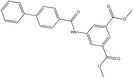 dimethyl 5-[([1,1'-biphenyl]-4-ylcarbonyl)amino]isophthalate 구조식 이미지