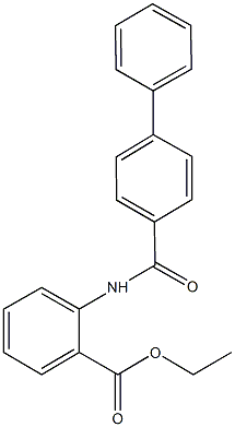 ethyl 2-[([1,1'-biphenyl]-4-ylcarbonyl)amino]benzoate 구조식 이미지