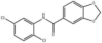 N-(2,5-dichlorophenyl)-1,3-benzodioxole-5-carboxamide 구조식 이미지