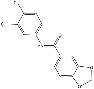 N-(3,4-dichlorophenyl)-1,3-benzodioxole-5-carboxamide Structure