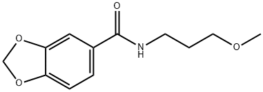 N-(3-methoxypropyl)-1,3-benzodioxole-5-carboxamide Structure