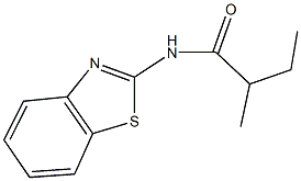 N-(1,3-benzothiazol-2-yl)-2-methylbutanamide 구조식 이미지
