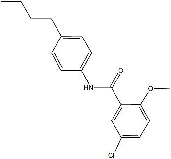 N-(4-butylphenyl)-5-chloro-2-methoxybenzamide 구조식 이미지