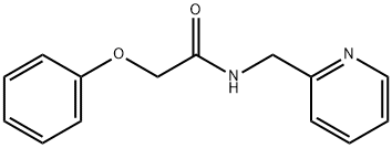 2-phenoxy-N-(2-pyridinylmethyl)acetamide 구조식 이미지