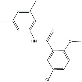 5-chloro-N-(3,5-dimethylphenyl)-2-methoxybenzamide 구조식 이미지