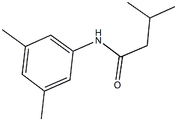 N-(3,5-dimethylphenyl)-3-methylbutanamide 구조식 이미지