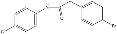 2-(4-bromophenyl)-N-(4-chlorophenyl)acetamide Structure