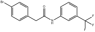 2-(4-bromophenyl)-N-[3-(trifluoromethyl)phenyl]acetamide Structure