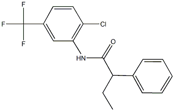 N-[2-chloro-5-(trifluoromethyl)phenyl]-2-phenylbutanamide 구조식 이미지