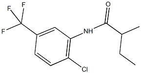 N-[2-chloro-5-(trifluoromethyl)phenyl]-2-methylbutanamide Structure